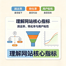 南充建站-理解网站核心指标:跳出率、转化率与用户粘性
