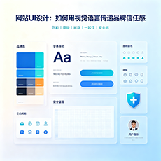 南充建站-网站UI设计：如何用视觉语言传递品牌信任感